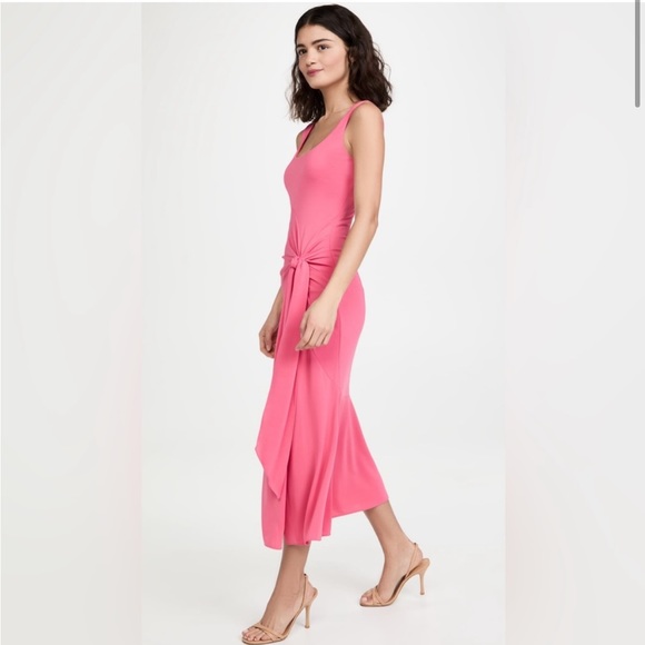 FINAL PRICE! 
Cinq a sept Vera Scoop-Neck Slit Tie-Front Dress - Picture 2 of 4